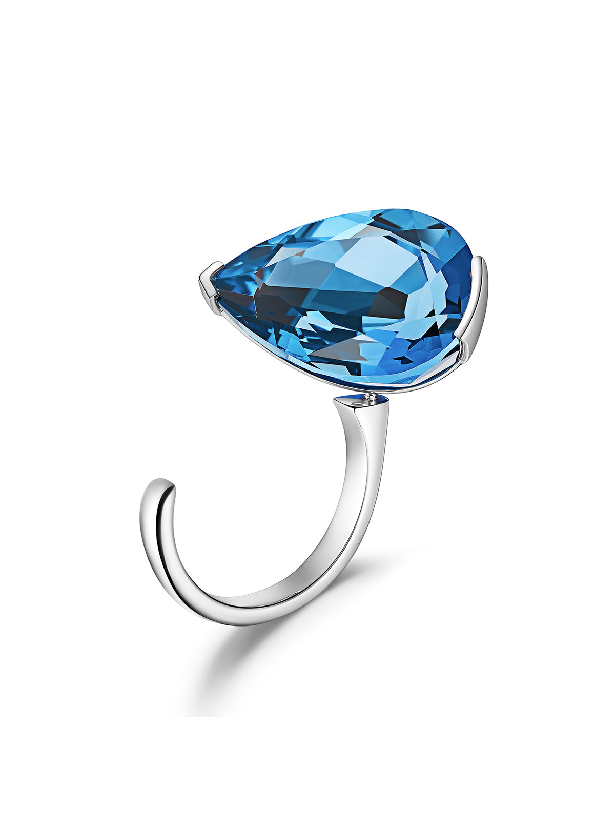 Dreamscape II Pear-Shaped Topaz Signature Ring